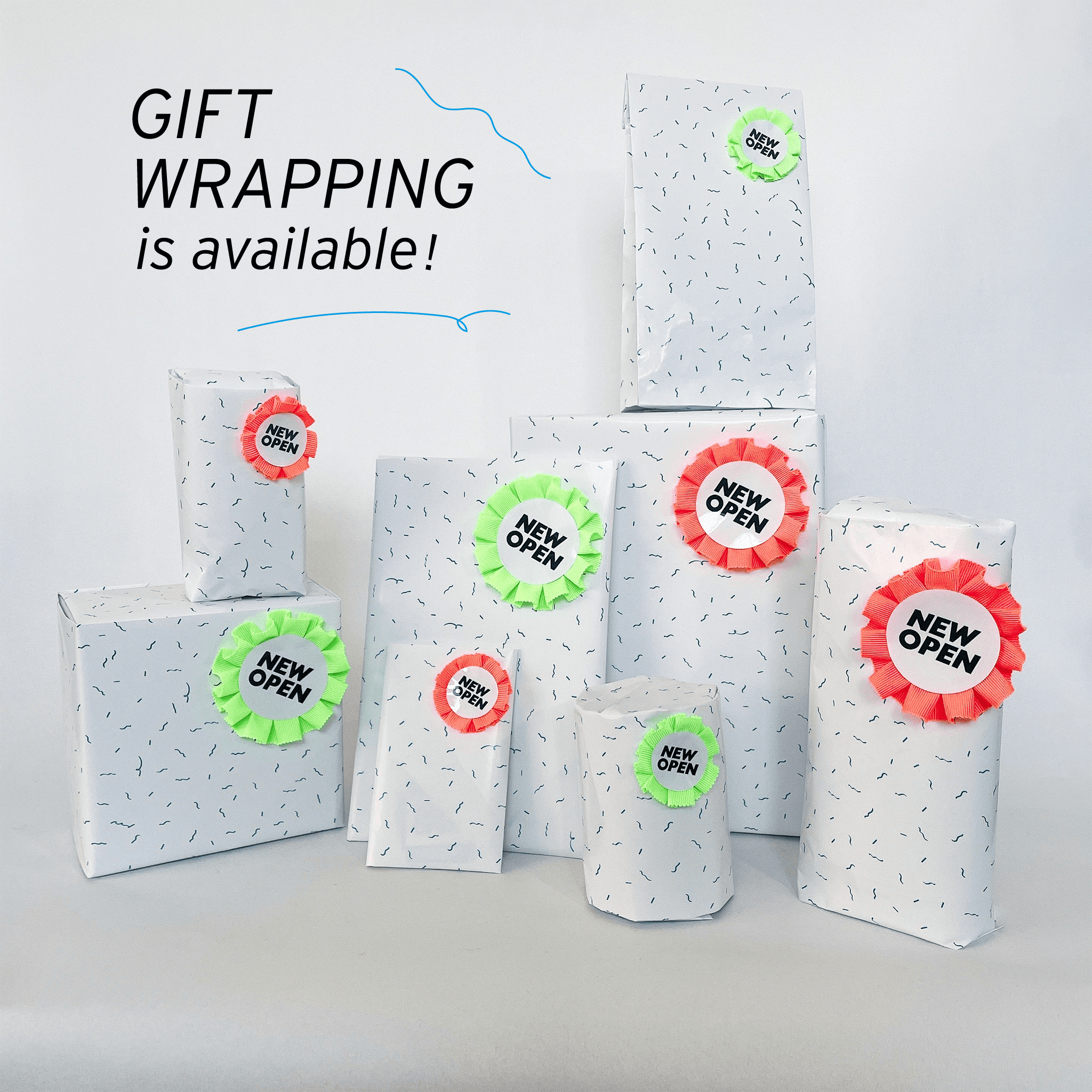 NEW OPEN gift wrapping