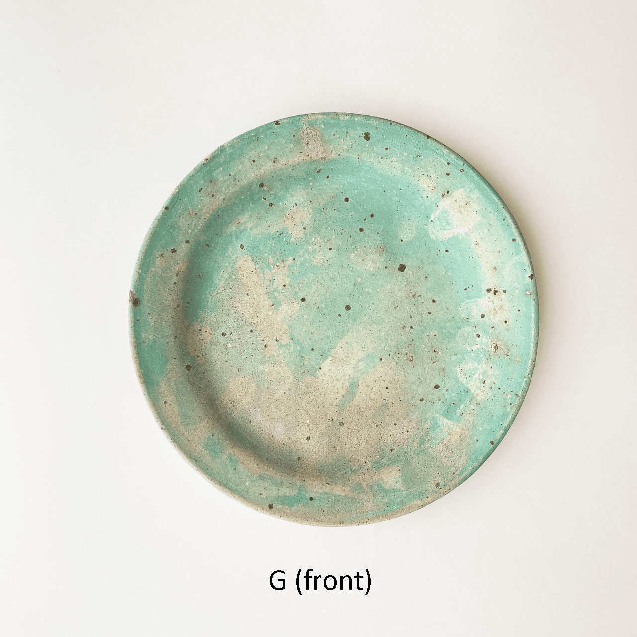 水谷智美さん 7寸皿 水色 水谷智美さん 7寸皿 水色