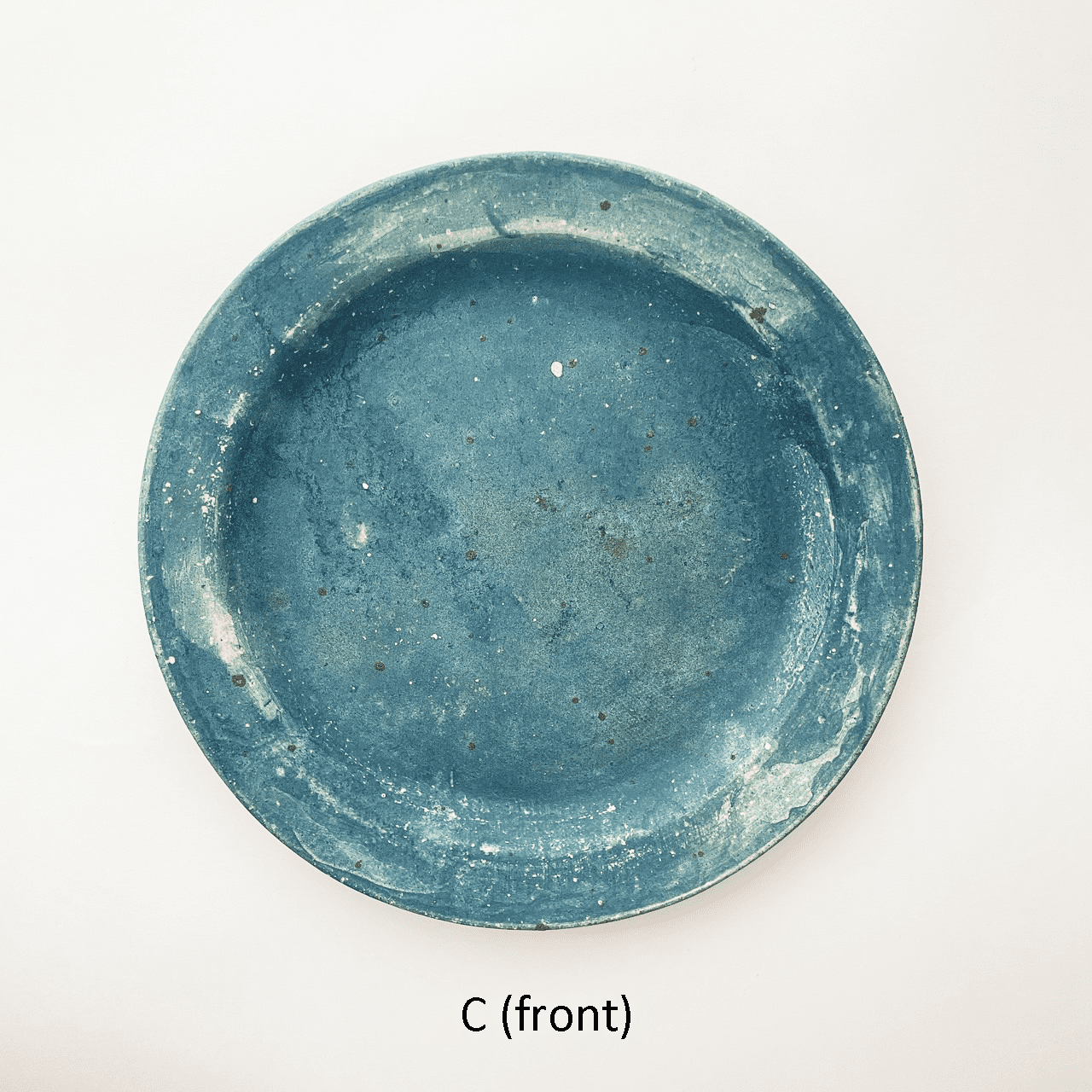 水谷智美さん 7寸皿 水色 水谷智美さん 7寸皿 水色